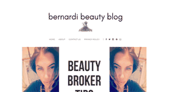 Desktop Screenshot of bernardibeautyblog.com
