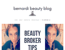 Tablet Screenshot of bernardibeautyblog.com